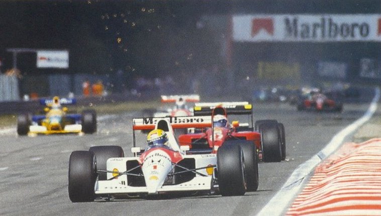Senna sofreu com o Câmbio de seu carro.
