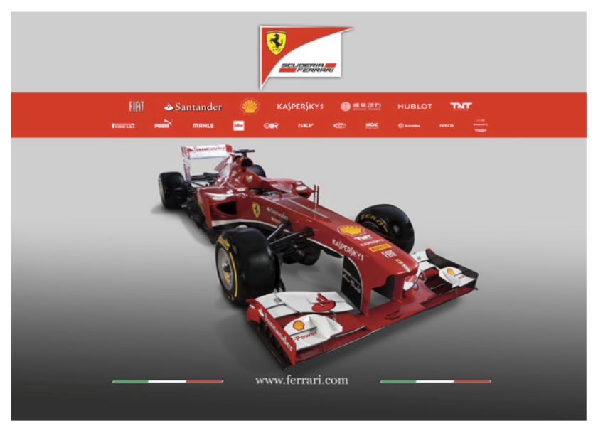 O Alto bico da Ferrari de 2013