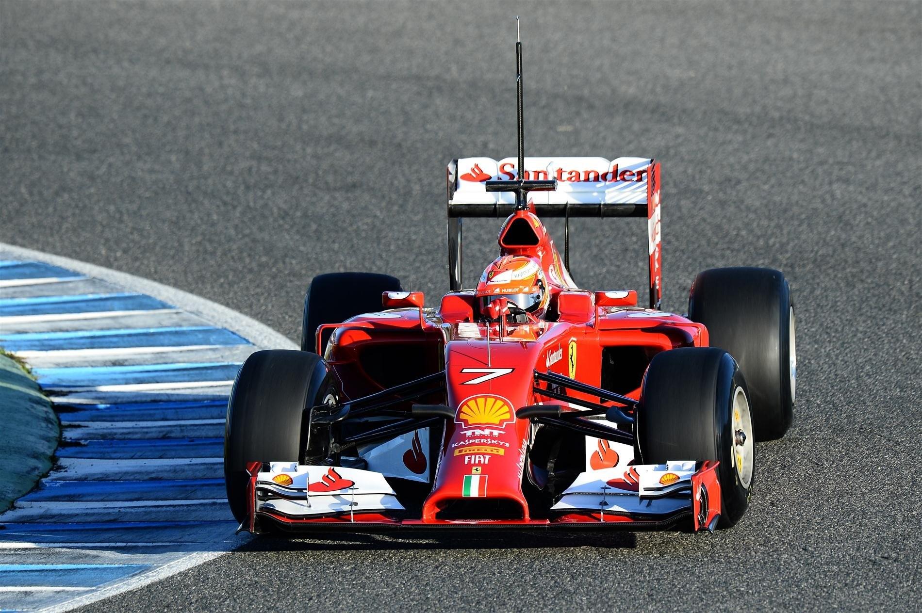 Raikkonen parece estar bem com a Ferrari