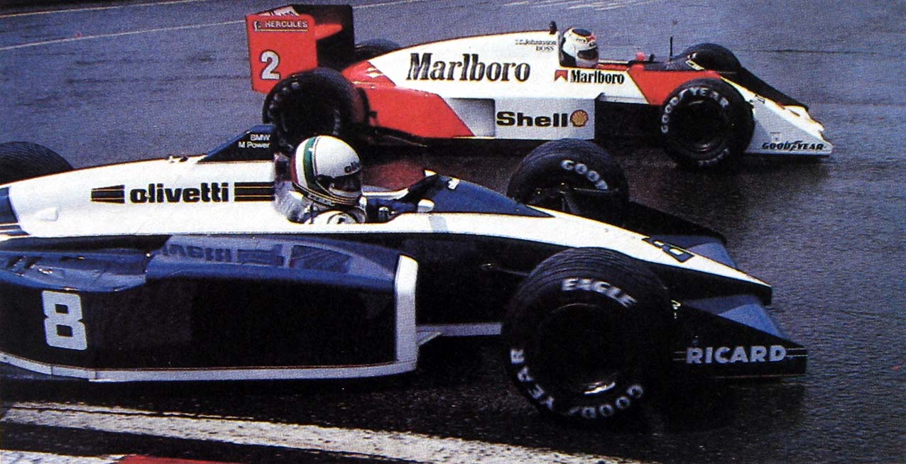 De Cesaris no GP da Bélgica de 1987