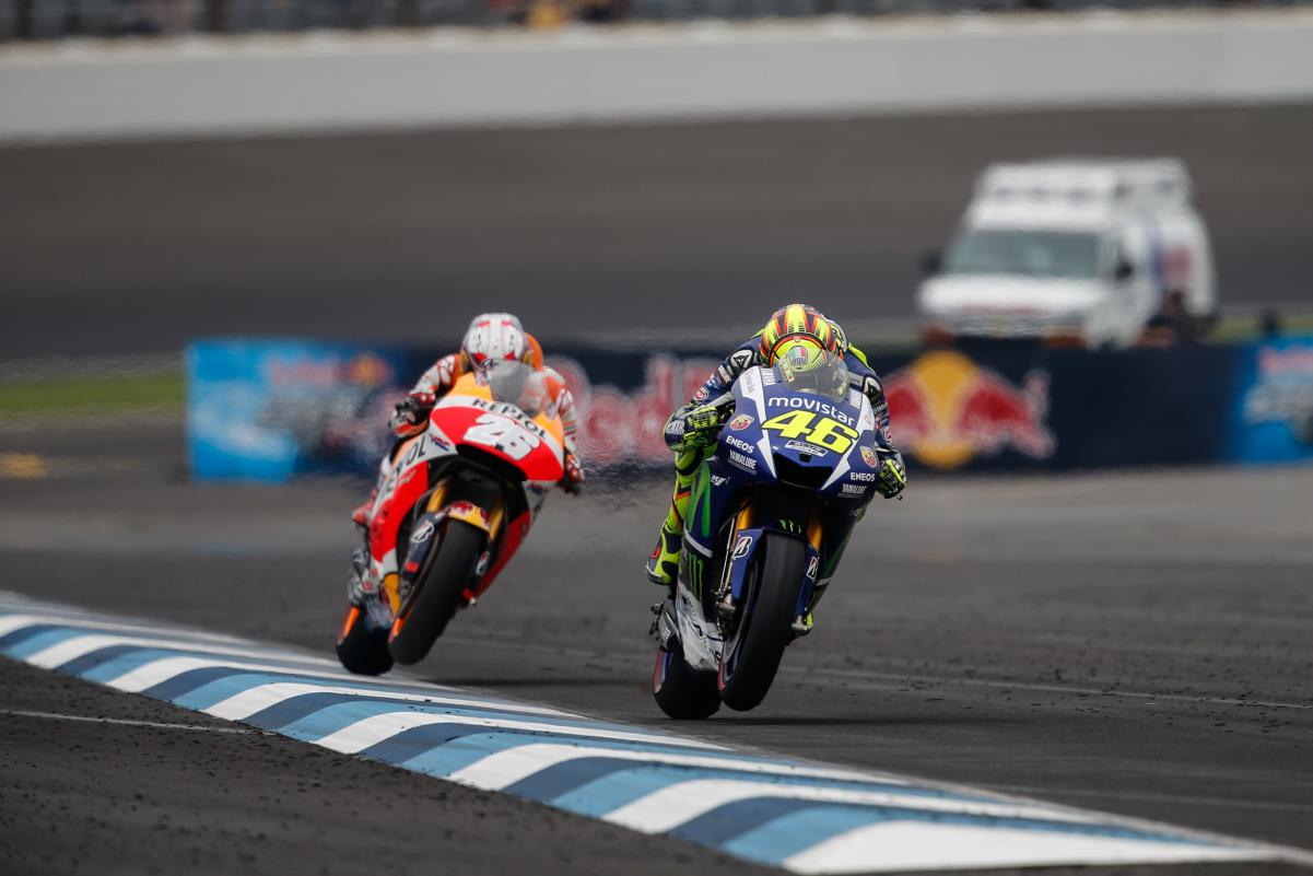 Rossi vs Pedrosa = Yamaha vs Honda na disputa pelo terceiro lugar.