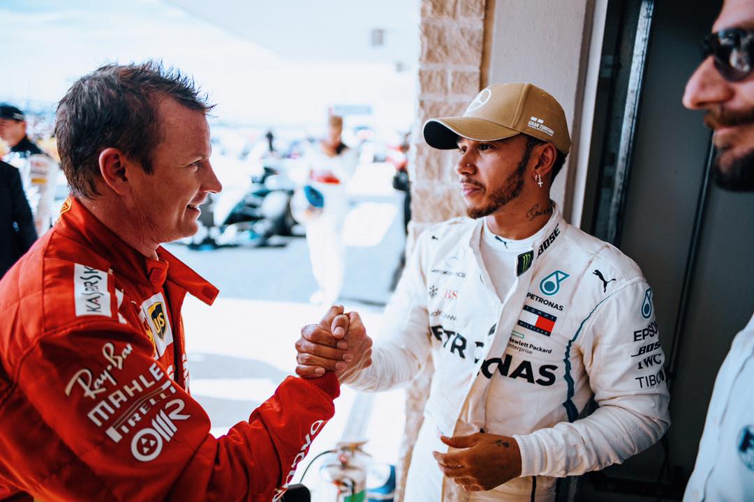 Depois de 113 corridas, Raikkonen conquista vitória e Vettel consegue adiar a decisão para o México