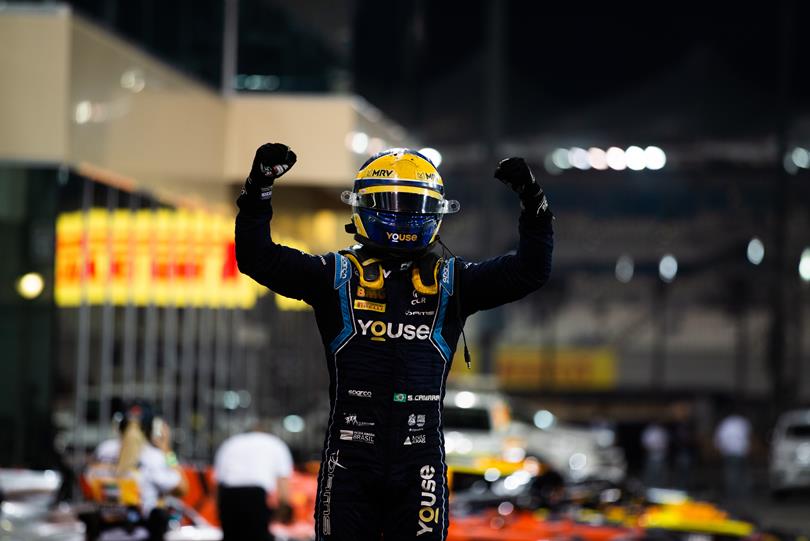 Formula 2 fecha ano em Abu Dhabi com vitórias de Sette Câmara e Ghiotto